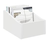 vidaXL LP Record Box 2 pcs White 23 x 33 x 16 cm Engineered Wood