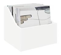 vidaXL LP Record Box 2 pcs White 37 x 33 x 32 cm Engineered Wood