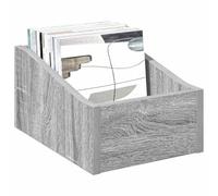 vidaXL LP Record Box Grey Sonoma 23 x 33 x 16 cm Engineered Wood