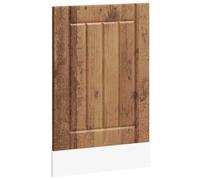 vidaXL Lucca Dishwasher Panel - Brown Engineered Wood Front Cover 45x1.5x67 cm - Moisture Resistant Timeless Kitchen Style
