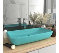 Luxury Basin Rectangular Ceramic Bathroom Vanity Sink Multi Colours vidaXL