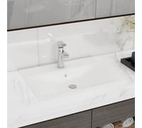 vidaXL Luxury Basin with Faucet Hole Matt White 60x46 cm Ceramic