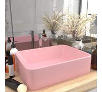 vidaXL Luxury Wash Basin Matt Pink 41x30x12 cm Ceramic