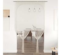 vidaXL Macrame Curtain 140x240 cm Cotton