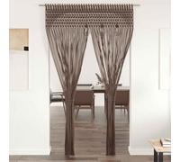 vidaXL Macrame Curtain Taupe 140x240 cm Cotton