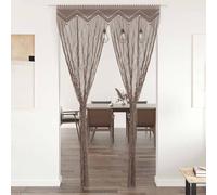 vidaXL Macrame Curtain Taupe 140x240 cm Cotton