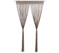vidaXL Macrame Curtain Taupe 140x240 cm Cotton