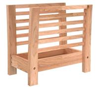 vidaXL Magazine Rack 40x26.5x38.5 cm Solid Wood Walnut
