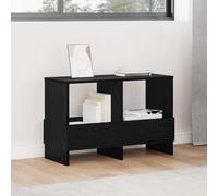 vidaXL Magazine Rack Black Oak 68.5 x 30 x 45 cm