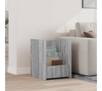 vidaXL Magazine Rack Grey Sonoma 35 x 35 x 45 cm Engineered Wood