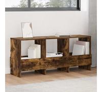 vidaXL Magazine Rack Smoked Oak 102 x 30 x 45 cm