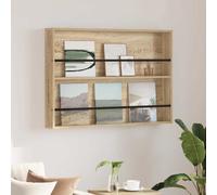 vidaXL Magazine Rack Sonoma Oak 100 x 12 x 70 cm Engineered Wood