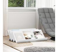 vidaXL Magazine Rack White 90 x 53 x 28.5 cm Engineered Wood
