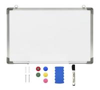 vidaXL Magnetic Dry-erase Whiteboard White 60x40cm Steel Presentation Supply
