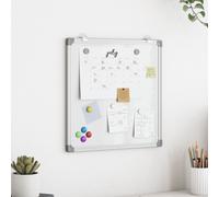 vidaXL Magnetic Whiteboard - Dry Erase Board w/Aluminium Frame, 40x40 cm - Office/School/Home