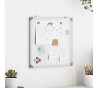vidaXL Magnetic Whiteboard 60x60x1.7 cm Aluminium