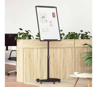 vidaXL Magnetic Whiteboard Black and White 62 x 62.5 x 197 cm EPS