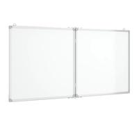 vidaXL Magnetic Whiteboard Foldable 120x60x1.7 cm Aluminium