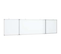 vidaXL Magnetic Whiteboard Foldable 160x40x1.7 cm Aluminium