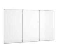vidaXL Foldable Magnetic Whiteboard - Aluminium Multi-Layerboard, 180x100 cm (60x100 folded)