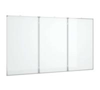 vidaXL Magnetic Whiteboard Foldable, Dry Erase White Board for Wall, Writing Board for Home Office and School, Writing Board for Notice, Aluminium