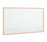 vidaXL Magnetic Whiteboard with Solid Pine Wood Frame 100x55 cm