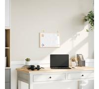 vidaXL Magnetic Whiteboard with Solid Pine Wood Frame 40x30 cm