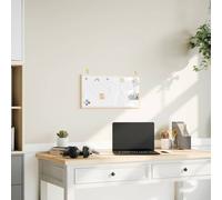 vidaXL Magnetic Whiteboard with Solid Pine Wood Frame 60x30 cm
