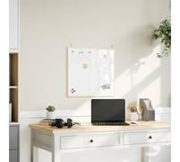 vidaxl Magnetic whiteboard 60x55cm - Pine Frame - Dry Erase - Home/Office/School use