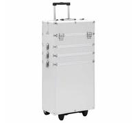 vidaXL Make-up Trolley Aluminium Silver