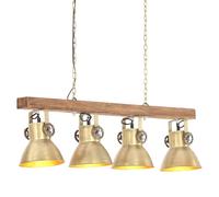 vidaXL Mango Wood Industrial Ceiling Lamp Living Room Home Decor Lighting Fixtur