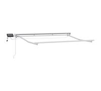 vidaXL Manual Awning Frame with LEDs White 2.5 x 2 m Aluminium