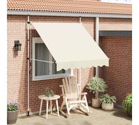 vidaXL Manual Retractable Awning 200cm Cream, Cream