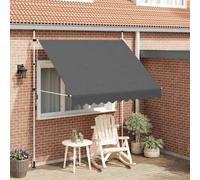 vidaXL Manual Retractable Awning 250cm Anthracite Outdoor Window Door Canopy
