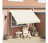 vidaXL Manual Retractable Awning 300cm Cream, Cream