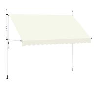 vidaXL Manual Retractable Awning 350 cm Cream UK