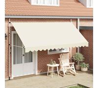 vidaXL Manual Retractable Awning 400cm Cream, Cream