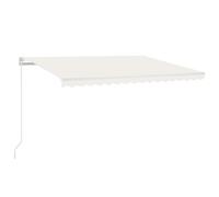 vidaXL Manual Retractable Awning 450x350 cm Cream