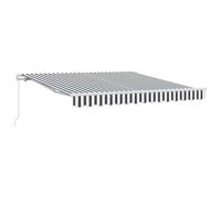 vidaXL Manual Retractable Awning, Outdoor Privacy Screen for Garden Balcony Terr