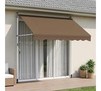 VidaXL Manual Retractable Awning Taupe 250 Cm