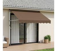 VidaXL Manual Retractable Awning Taupe 300 Cm