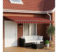 vidaXL Manual Retractable Awning with LEDs 4 x 3 m
