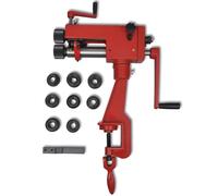 vidaXL Manual Tube Beading Machine Cast Iron Workbench Pipe Bead Form Tool