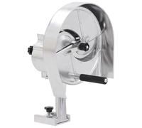 vidaXL Manual Vegetable Cutter Silver Aluminum Vegetables Chopper Crusher