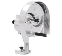 vidaXL Manual Vegetable Cutter Silver Aluminum Vegetables Chopper Crusher