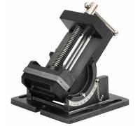 vidaXL Manually Operated Tilting Drill Press Vice Drilling Milling Machine 110 mm Opening