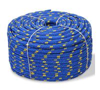 vidaXL Marine Rope Polypropylene – Floats, Wear & Weather Resistant – Blue 10 mm, 250 m