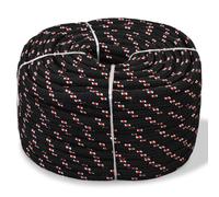 vidaXL Marine Rope Polypropylene 10 mm 50 m Black