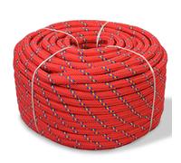 vidaXL Marine Rope Polypropylene 12 mm 50 m Red