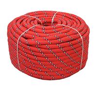 (red) Marine Rope Dock Coil Boat Line Polypropylene Rope Multi Sizes Multi Colours